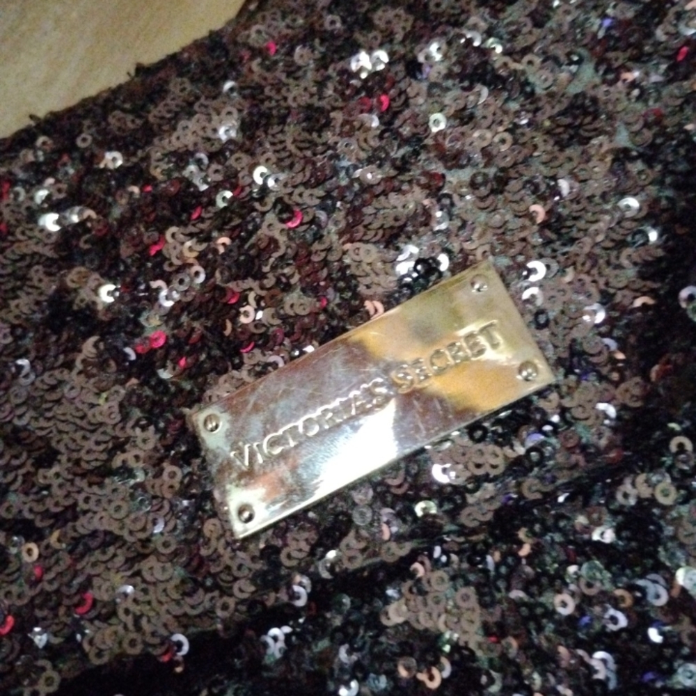 #BUNDLE Victoria's Secret "Gems"Black Tshirt Nite shirt#FREE WRISTLET - Picture 9 of 9